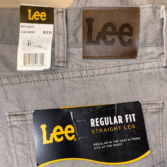 Lee gray jeans. Regular fit. Size 36x29 - Picture 3 of 9